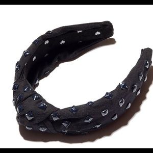 Lele Sadoughi JET SPLATTER WOVEN STUDDED HEADBAND